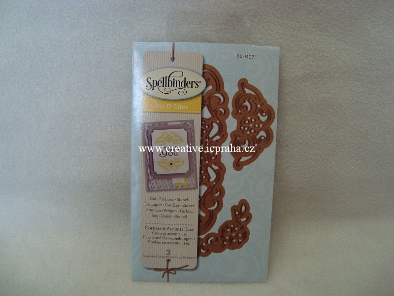 vyřezávací šablona  Spellbinders - Corners